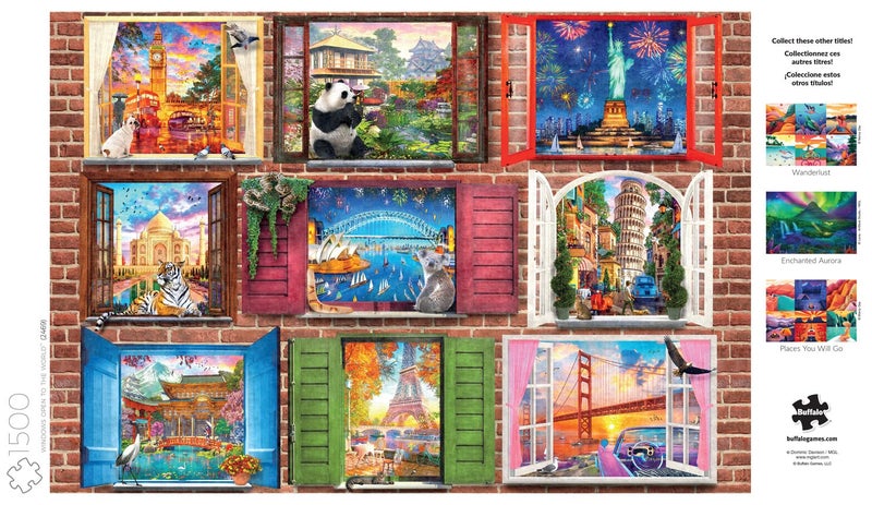 Buffalo Games - Dominic Davison - Windows Open to The World - 1500 Piece Jigsaw Puzzle for Adults Challenging Puzzle Perfect for Game Nights - Image 5